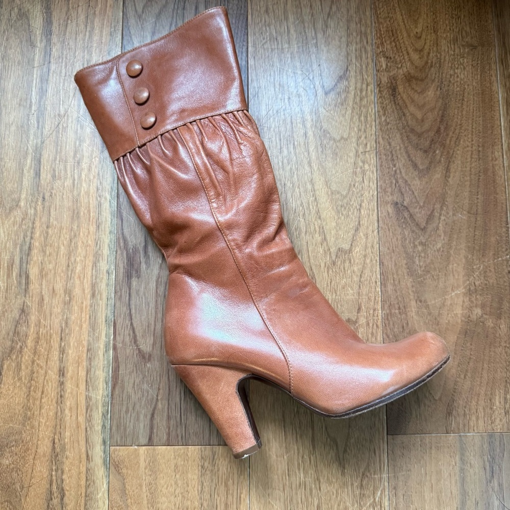 Chie Mihara Spanish Leather Boots - Tan/Cuero - Size 36 (Fits US 5.5/6) - Picture 3 of 12